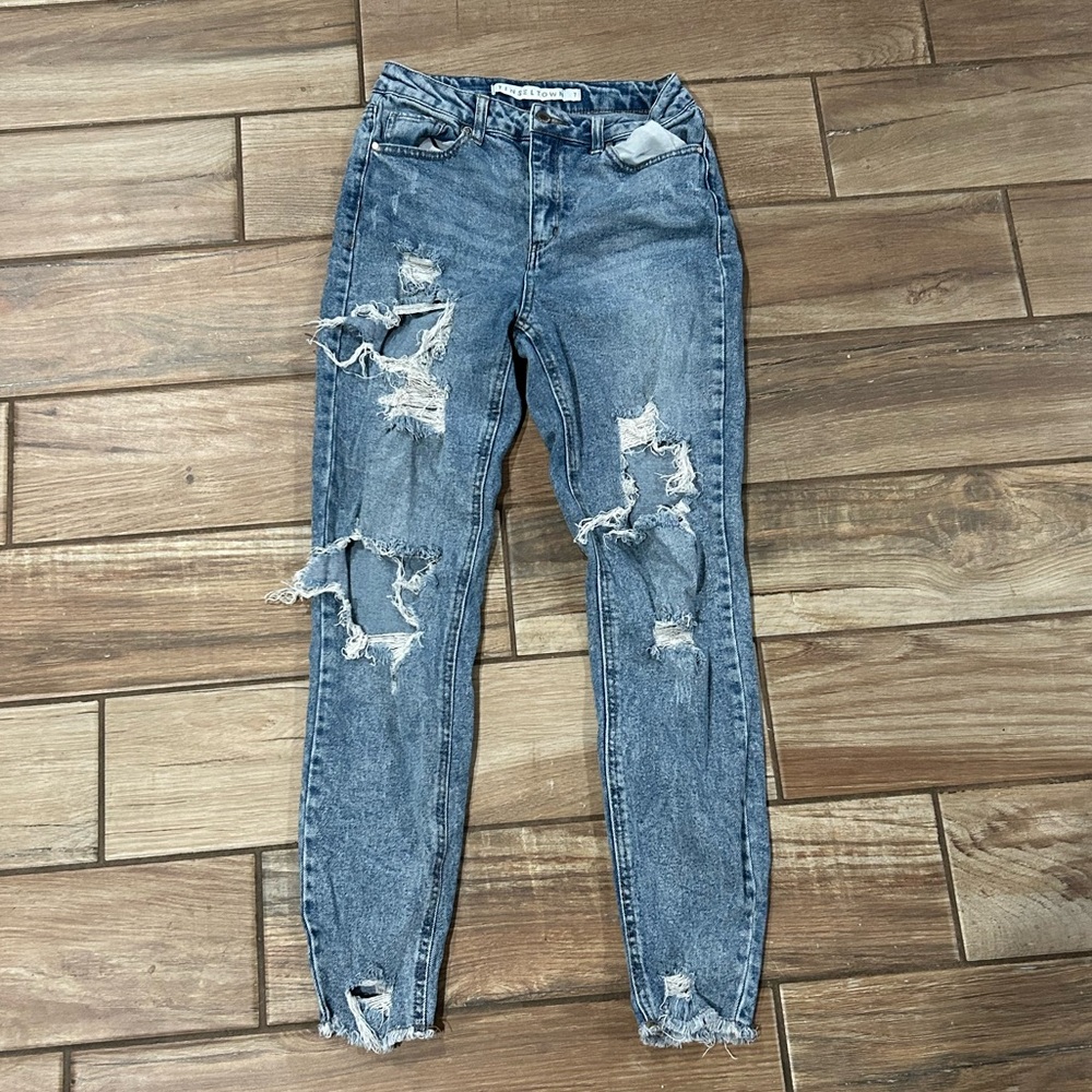 Tinsel town ripped jeans